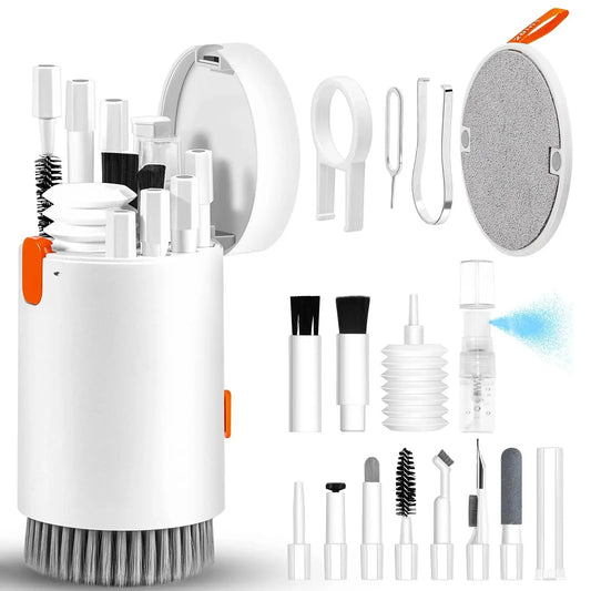 20-in-1 Keyboard Cleaner Kit – Electronic Cleaning Brush, Spray & Tools for Laptop, Phone, Camera & More